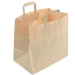 Sacs papier poignées plates