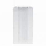 Sacs kraft blanc avec soufflet