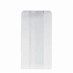 Sacs kraft blanc avec soufflet