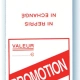 Étiquettes "promotion" 50 x 125 mm