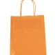 Sacs papier poignées ficelle 23 x 12 x 30 cm orange