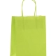 Sacs papier poignées ficelle 18 x 8 x 22 cm vert amande