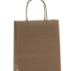 Sacs papier poignées ficelle 23 x 12 x 30 cm chocolat