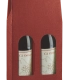 Étui 2 bouteilles bordeaux