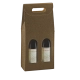 Étui 2 bouteilles marron