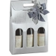 Étui 3 bouteilles argent