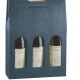 Étui 3 bouteilles bleu