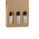 Étui 3 bouteilles écru