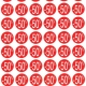 Étiquettes remise "-50 %"