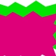 Éclaté fluo rose vert 16 x 24 cm