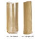 Sacs fond carton kraft/polypro 120 x 275 mm