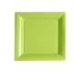 Assiettes carrées 23 cm vert anis