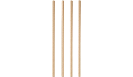 Sachet de 100 pailles papier 23 cm ø 8 mm unies kraft