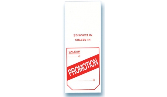 Étiquettes "promotion" 50 x 125 mm