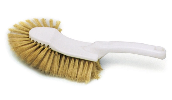 Brosse à farine demi-tête en PP soies naturelles 35 cm