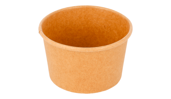 Pots à glaces 180 ml kraft brun - Pots à glace
