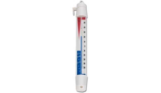 FM Professional 21824 Thermomètre frigo, Thermomètre congélateur,  Thermomètre réfrigérateur, Lot de 2 thermomètres pour réfrigérateurs,  Plastique