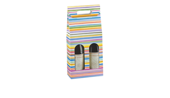 Étui 2 bouteilles "Bayadère"