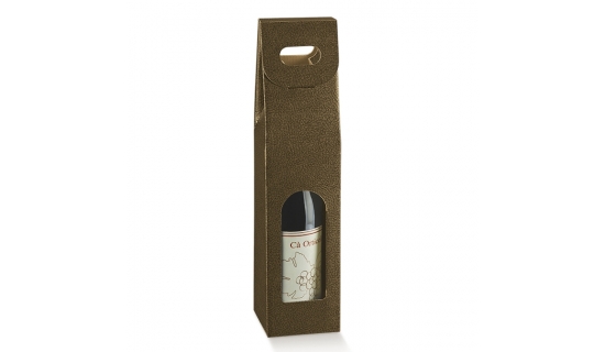 Étui 1 bouteille marron