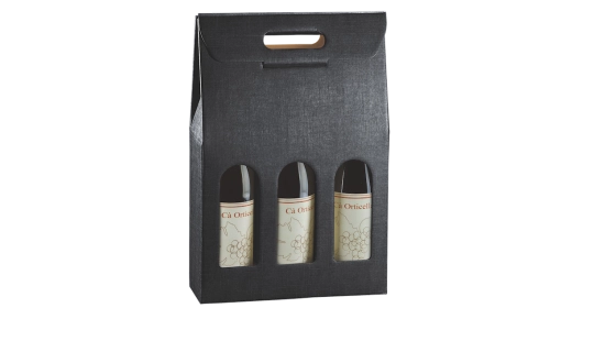 Étui 3 bouteilles noir