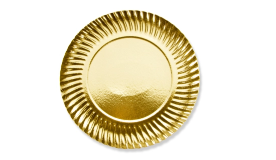 Mini assiette carton or 9 cm