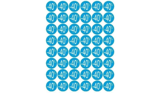 Étiquettes remise "-40 %"