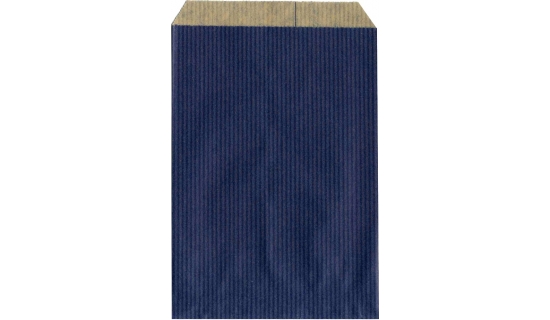 Pochette cadeau bleue 24 x 7,5 x 41 cm