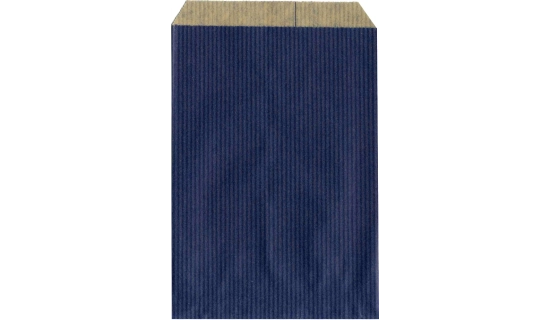 Pochette cadeau bleue 24 x 7,5 x 41 cm