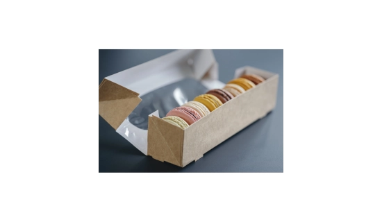 Boite 8 Macarons Kraft Brun