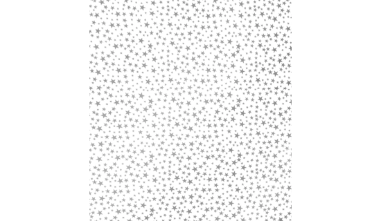 Papier mousseline étoilé argent 50 x 75 cm