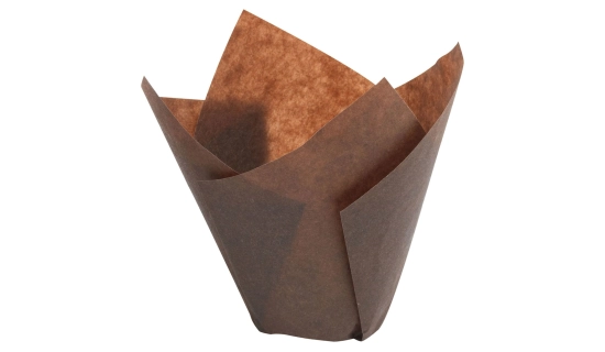 Caissettes Tulicup marron 175/50 - Caissettes à gâteaux