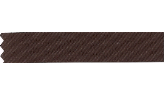 Ruban satin acetate 15 mm chocolat