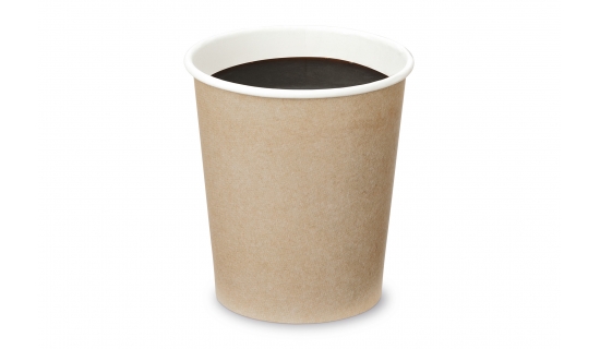 100 VERRES À CAFÉ 120 CC CARTON MARRON BIODÉGRADABLES