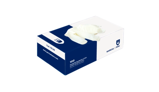 Gants latex poudré taille L