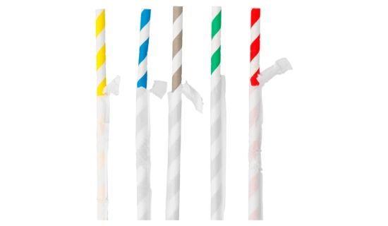 Pailles papier enveloppées