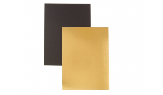 Plaque or et noir rectangle 60 x 40 cm
