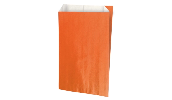 Pochette cadeau orange 12 x 4,5 x 20 cm - Sachets cadeaux