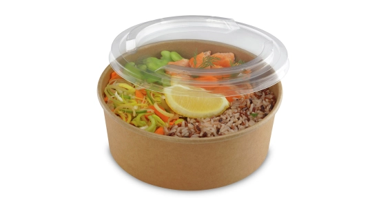 Pots saladier carton 1300 cc avec couvercle