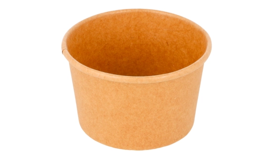 Pots à glaces 120 ml kraft brun - Pots à glace