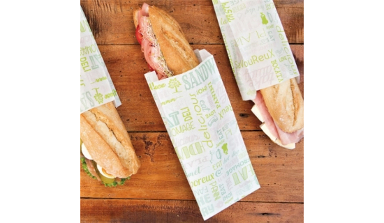 Sacs sandwich 12+4x26 cm modele "parole"