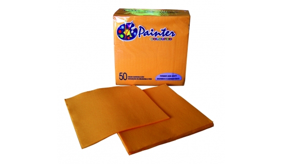 Serviettes double point orange 38 x 38 cm