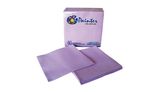 Serviettes double point lavande 38 x 38 cm