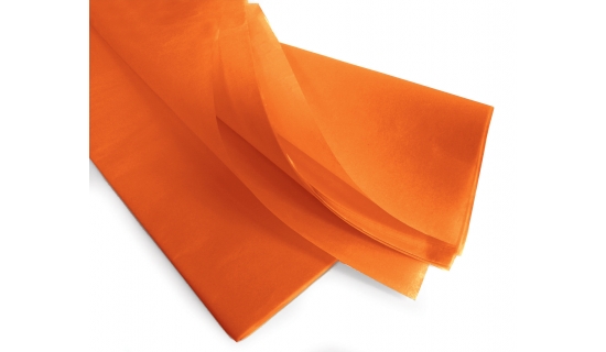 Papier mousseline Sirius orange 50 x 75 cm