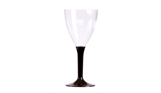 Verres à vin pied chocolat