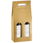 Étui 2 bouteilles or