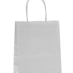 Sacs papier poignées ficelle 35 x 14 x 40 cm argent