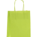 Sacs papier poignées ficelle 35 x 14 x 40 cm vert amande