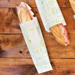 Sacs sandwich baguette 9 x 4 x 30 cm modèle "parole"