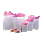 Sacs papier poignées ficelle 54 x 15 x 49 cm blancs