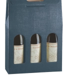 Étui 3 bouteilles bleu